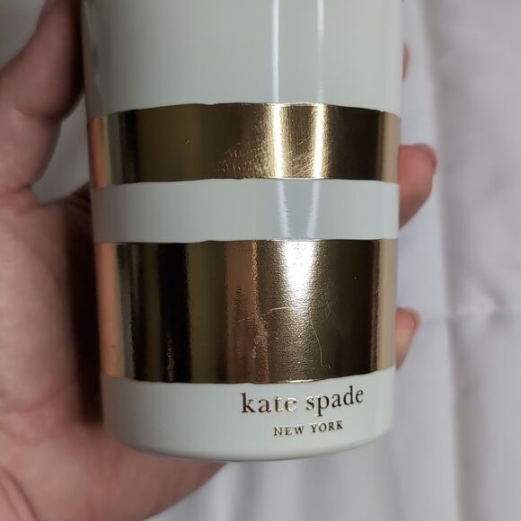 Kate Spade 24oz Gold Stripe Stainless Steel Tumbler, NEW - Picture 8 of 8